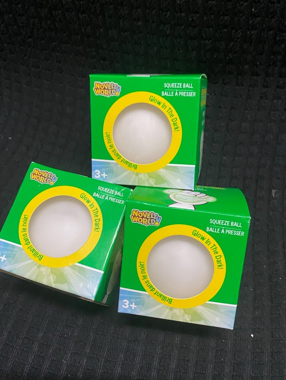 Glow-in-the-Dark Squeeze Ball (White) - Novelty World (3)